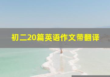 初二20篇英语作文带翻译