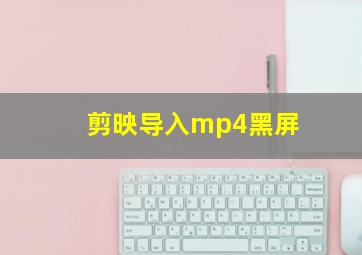 剪映导入mp4黑屏