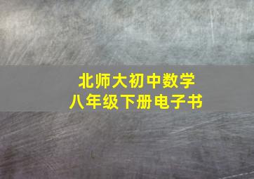 北师大初中数学八年级下册电子书