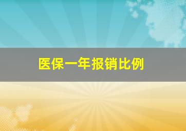 医保一年报销比例