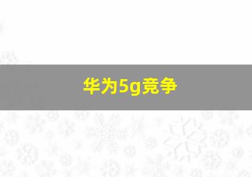 华为5g竞争