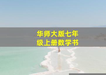 华师大版七年级上册数学书