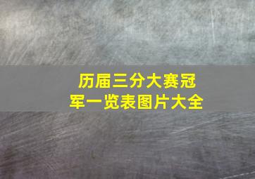 历届三分大赛冠军一览表图片大全