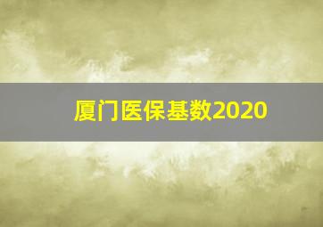 厦门医保基数2020