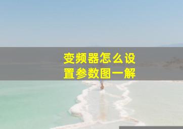 变频器怎么设置参数图一解