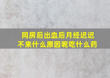 同房后出血后月经迟迟不来什么原因呢吃什么药