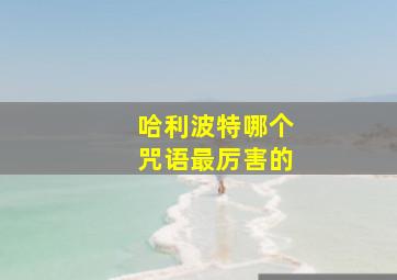 哈利波特哪个咒语最厉害的