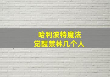 哈利波特魔法觉醒禁林几个人