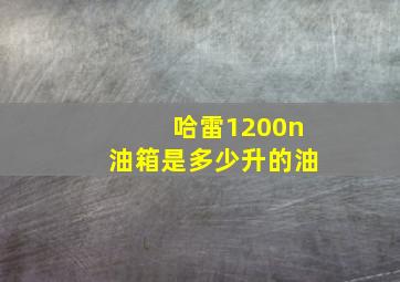 哈雷1200n油箱是多少升的油