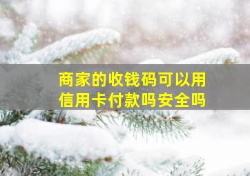 商家的收钱码可以用信用卡付款吗安全吗