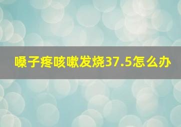 嗓子疼咳嗽发烧37.5怎么办