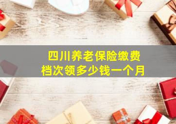 四川养老保险缴费档次领多少钱一个月