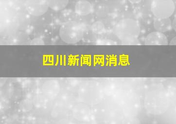 四川新闻网消息