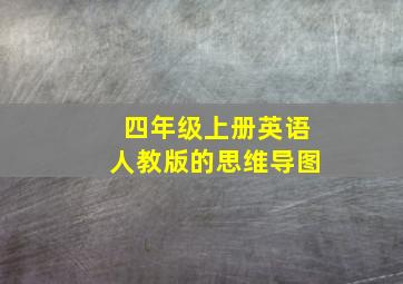 四年级上册英语人教版的思维导图