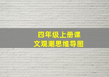 四年级上册课文观潮思维导图