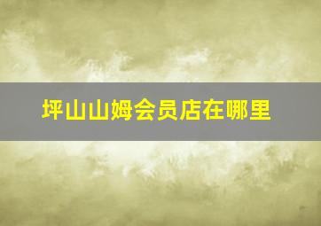 坪山山姆会员店在哪里