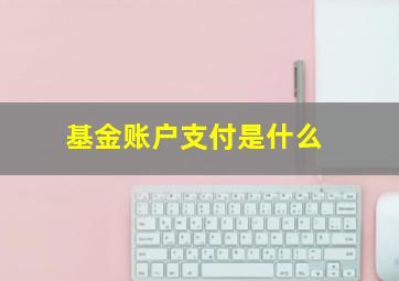 基金账户支付是什么