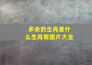 多余的生肖是什么生肖呢图片大全