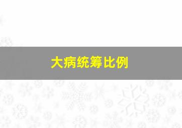 大病统筹比例