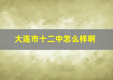 大连市十二中怎么样啊