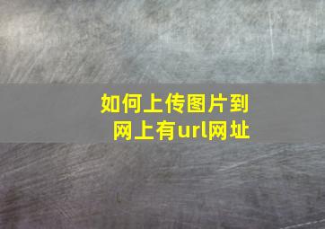 如何上传图片到网上有url网址