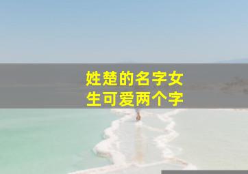 姓楚的名字女生可爱两个字