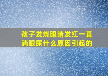 孩子发烧眼睛发红一直淌眼屎什么原因引起的