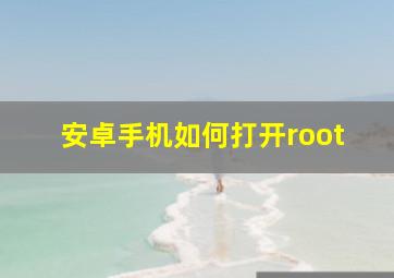 安卓手机如何打开root