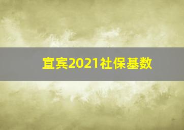 宜宾2021社保基数