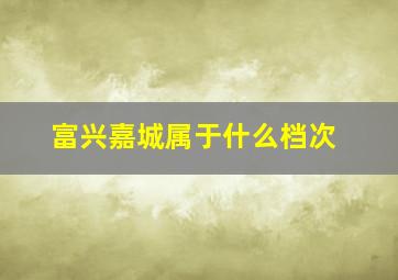 富兴嘉城属于什么档次