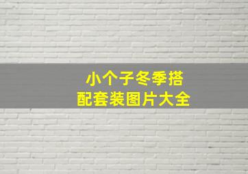 小个子冬季搭配套装图片大全