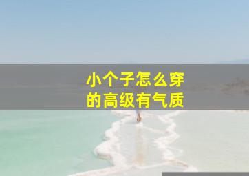 小个子怎么穿的高级有气质