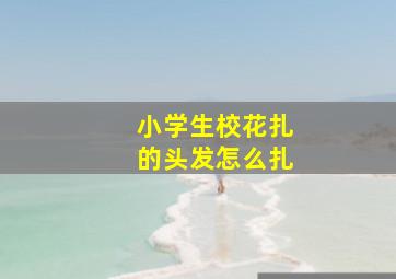 小学生校花扎的头发怎么扎