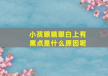 小孩眼睛眼白上有黑点是什么原因呢