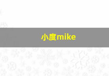 小度mike