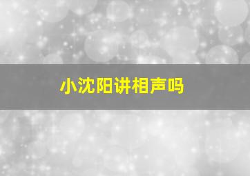 小沈阳讲相声吗