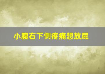 小腹右下侧疼痛想放屁