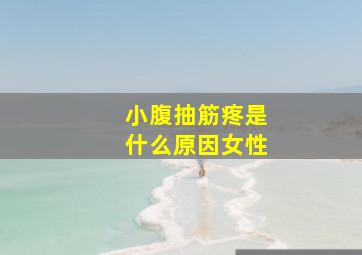 小腹抽筋疼是什么原因女性