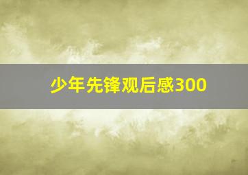 少年先锋观后感300