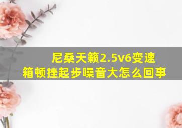 尼桑天籁2.5v6变速箱顿挫起步噪音大怎么回事