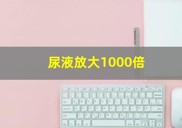 尿液放大1000倍