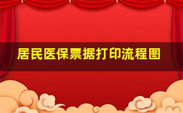 居民医保票据打印流程图