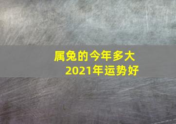 属兔的今年多大2021年运势好