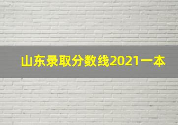 山东录取分数线2021一本