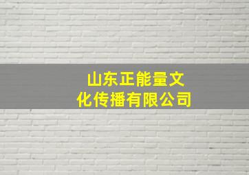 山东正能量文化传播有限公司