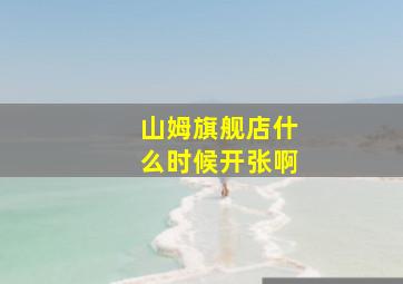 山姆旗舰店什么时候开张啊