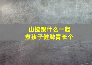 山楂跟什么一起煮孩子健脾胃长个