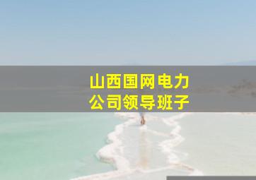 山西国网电力公司领导班子