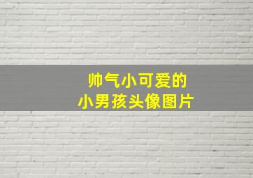 帅气小可爱的小男孩头像图片