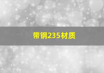 带钢235材质